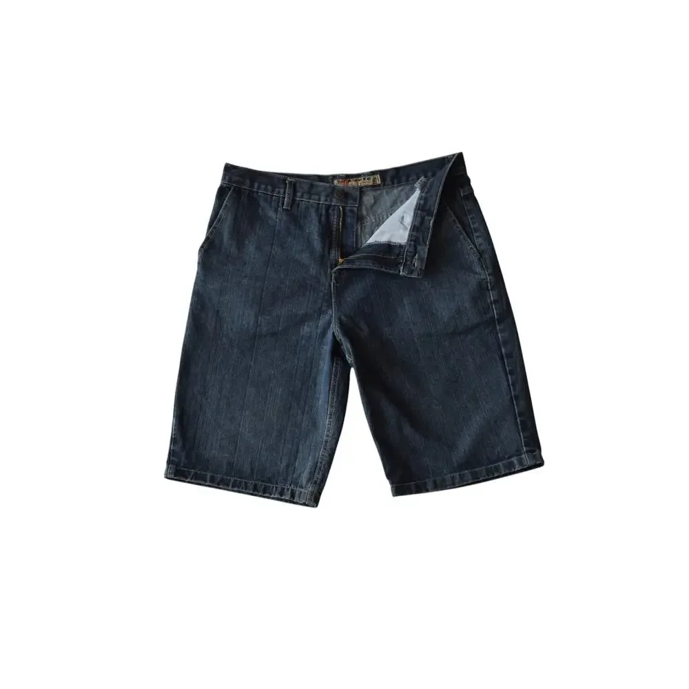 Vintage Y2K Dark Wash Men's Denim Shorts Size Medium